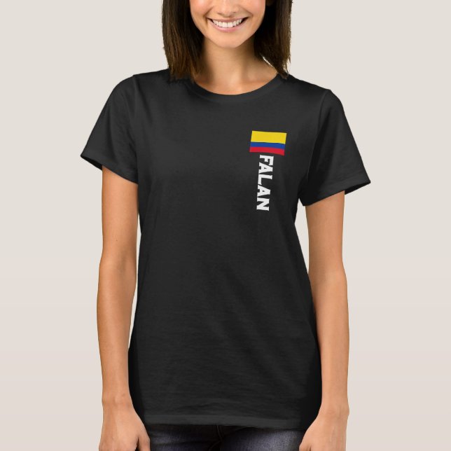 T-shirt Falan Colombia For Colombian Men Women Kids (Devant)