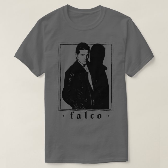 T-shirt Falco 80s Retro Design (Design devant)