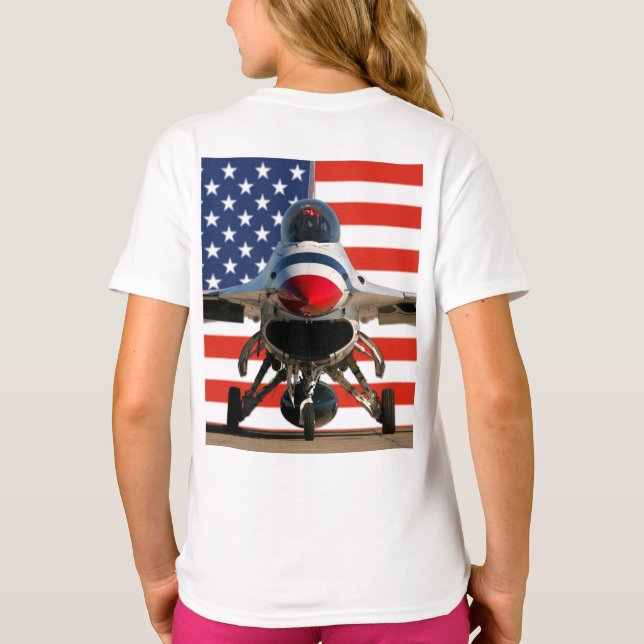 T-SHIRT FALCON DE COMBAT F-16C (Dos)