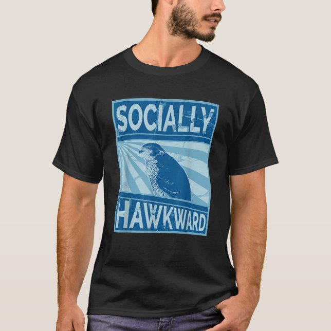 T-shirt Falcon Hawk socialement Hawkward (Devant)