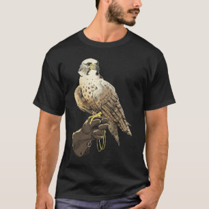 T-shirt Falcon Perch sur Trainer Gants Falconry Falconer
