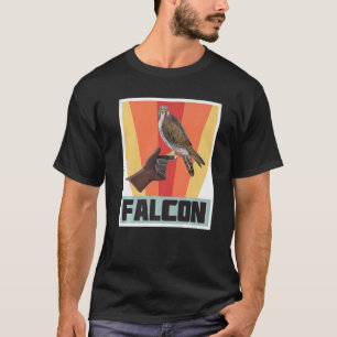 T-shirt Falcon Retro Vintage avec faucon et aigle