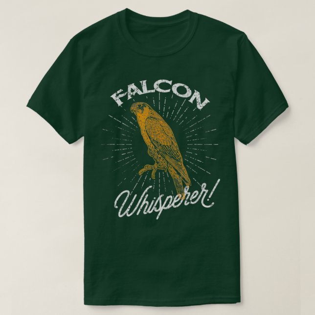 T-shirt Falcon Whisperer Inséparables Tee Falconry Chasse (Design devant)