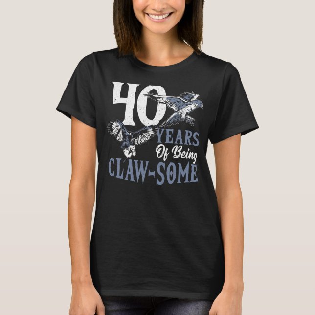 T-shirt Falconer 40 ans Anniversaire Falconry (Devant)