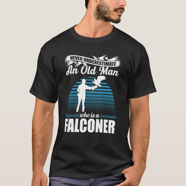 T-shirt Falconer Chasseur Falconer Tracker Chasse au canar (Devant)