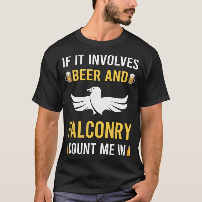 T-shirt Falconer De Bière Et De Falcone (Devant)