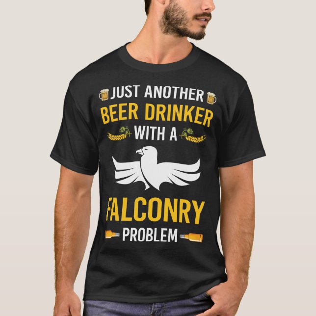 T-shirt Falconer de buveurs de bière (Devant)