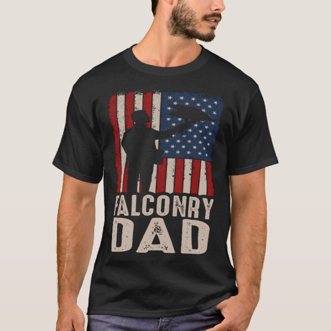 T-shirt Falconry Dad Falconer Hawker Falcon  Hawking Exper (Devant)