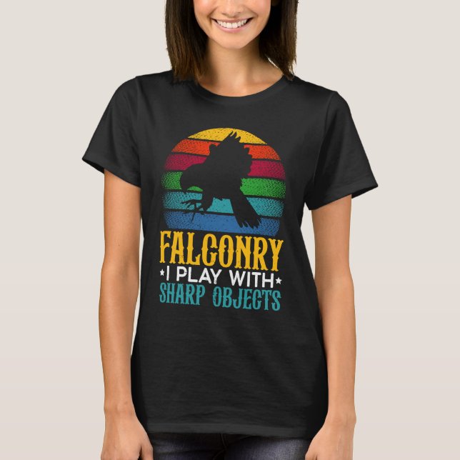 T-shirt Falconry Falconing Bird  Ornithology Falcon (Devant)