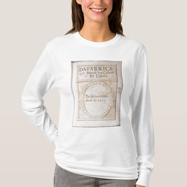 T-shirt Falece ha Cidade de Lysboa'de que du DA Fabrica (Devant)
