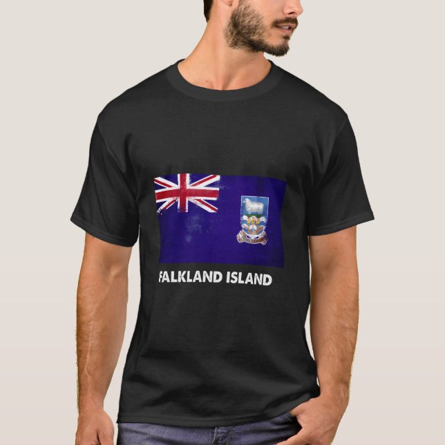 T-shirt Falkland Islander Falkland Island Flag (Devant)