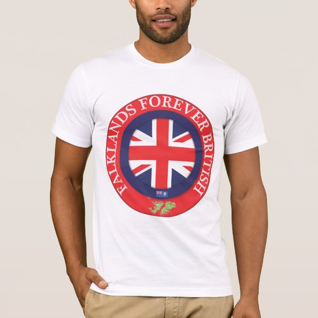 T-shirt Falklands toujours britanniques (Devant)