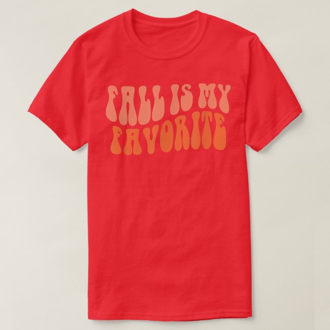 T-shirt Fall Is My Favorite Hello Fall Vibes Pumpkin Thank (Design devant)