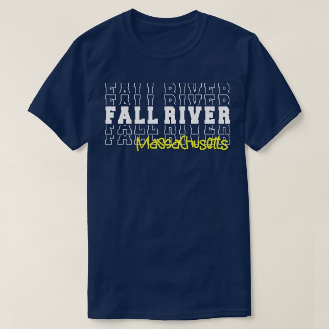 T-shirt Fall River City Massachusetts Fall River MA (Design devant)