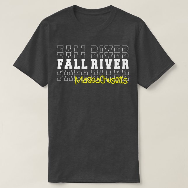 T-shirt Fall River City Massachusetts Fall River MA (Design devant)