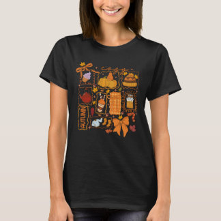 T-shirt Fall Vibes Autumn Lover Cozy Season Pumpkin Spice 