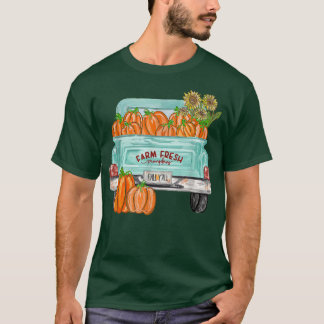 T-shirt Fall Yall Truck Pumpkin Sunflower Autumn Fall Than