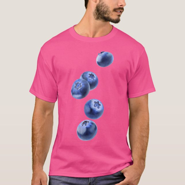 T-shirt Falling Blueberries (Devant)