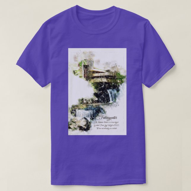 T-shirt Fallingwater High Watercolor (Design devant)
