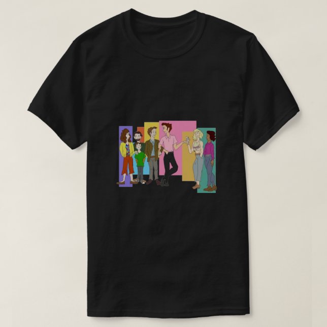 T-shirt Falsettos "Une famille de tricots serrés" Classiqu (Design devant)