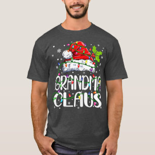 T-shirt Fame Grand-mère Claus feux de Noël Pyjama Fami