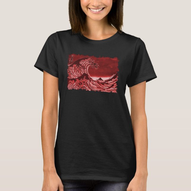 T-shirt Fameux Classic Great Ocean Wave Hokusai Special (Devant)