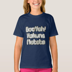 T-shirt Fameux Vintage BooYah Hakuna Matata Designer Tee