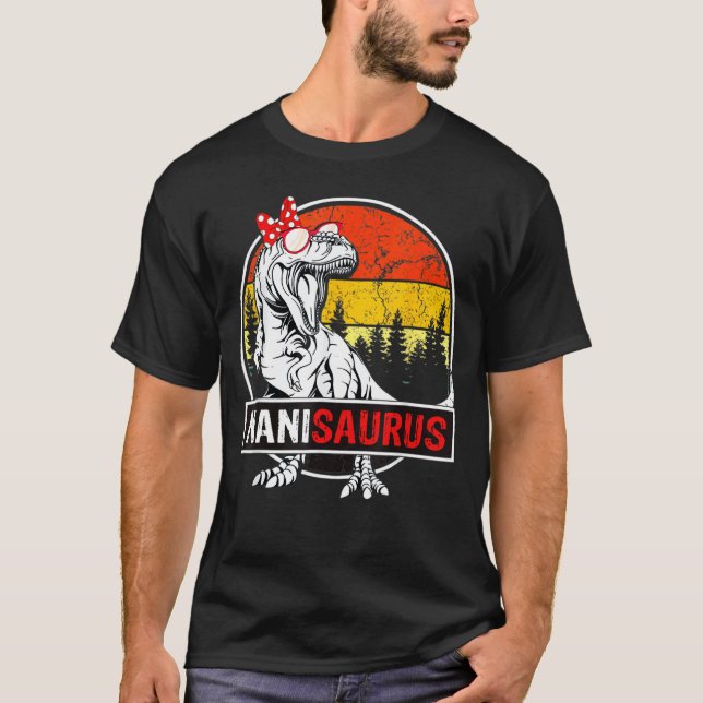 T-shirt Fami de la mère de Nanisaurus Rex Dinosaur Nani Sa (Devant)