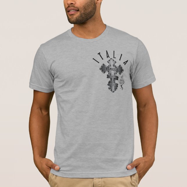 T-SHIRT FAMIGLIA ITALIEN RISPETTO LEALTA - EN ITALIEN (Devant)