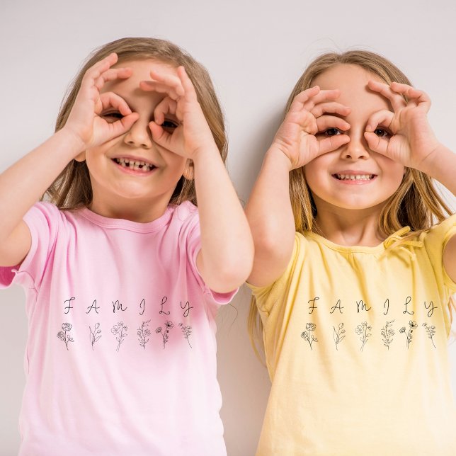 T-shirt FAMILIAL pour enfants - Design de lettre f (Créateur téléchargé)
