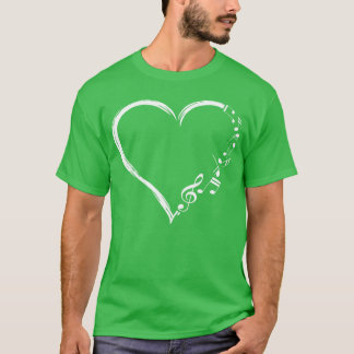 T-shirt Famille adorable amateur de musique cœur