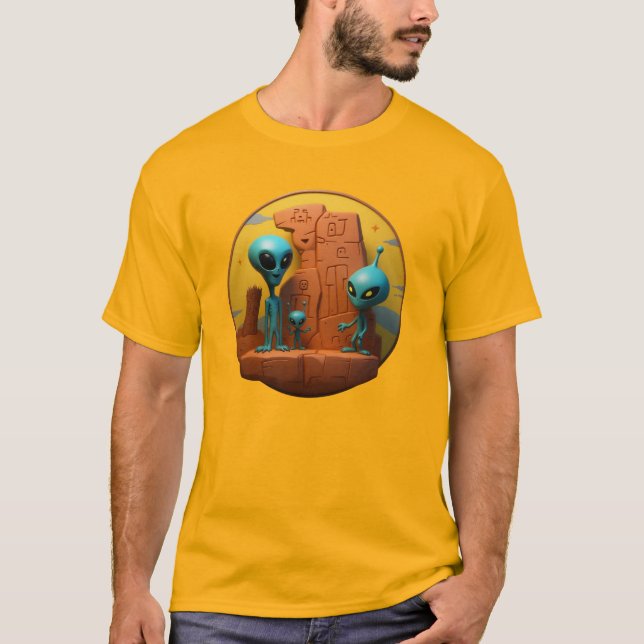 T-shirt Famille Alien (Devant)