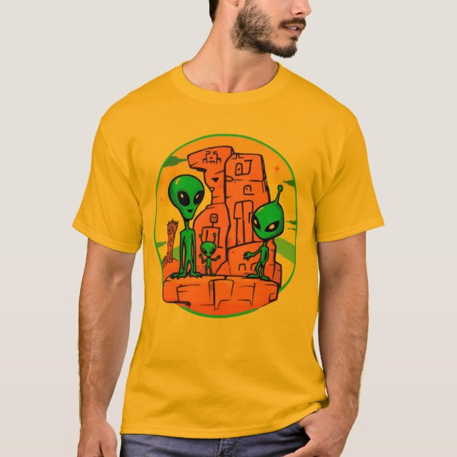 T-shirt Famille Alien (Devant)