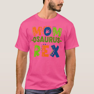T-shirt Famille Anniversaire Dinosaure Femmes Mommy Saurus
