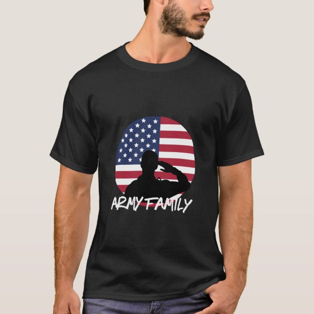 T-shirt Famille armée (Devant)