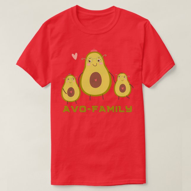 T-shirt Famille Avocado (Design devant)