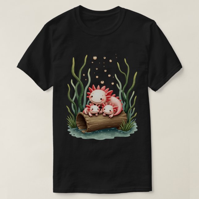 T-shirt Famille Axolotl (Design devant)