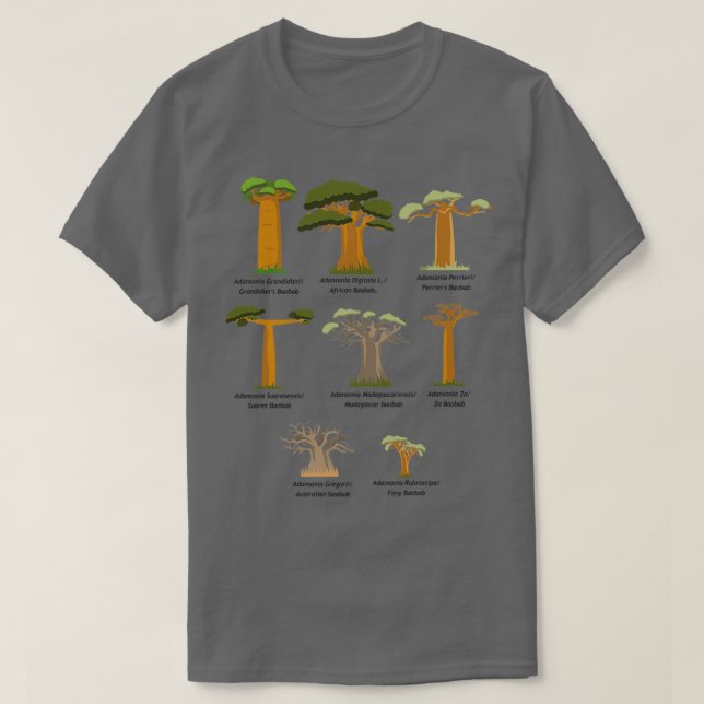 T-shirt Famille Baobab Baob Adansonia Tree (Design devant)