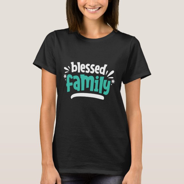 T-shirt Famille bienheureuse (Devant)