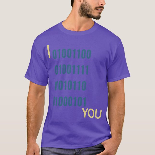 T-shirt famille BINARY LOVE (Devant)
