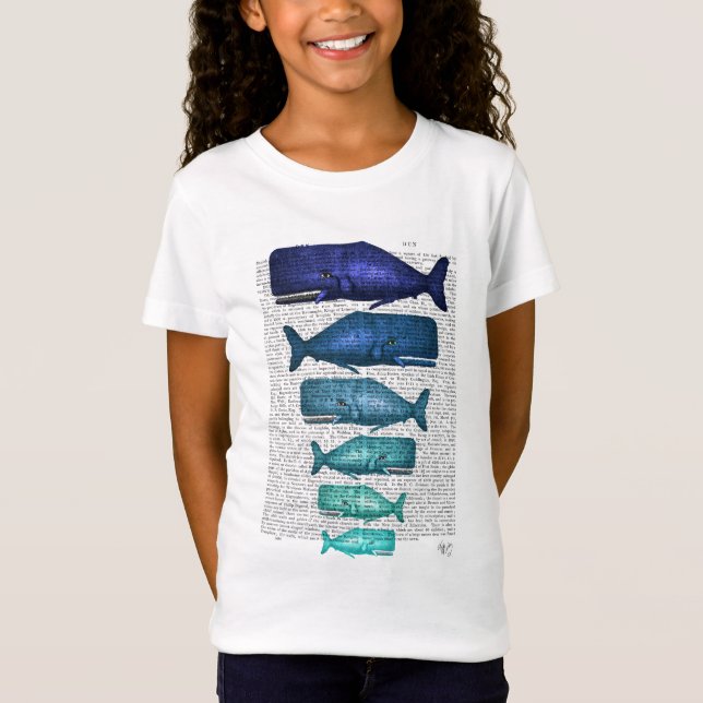 T-Shirt Famille Blue Whale (Devant)