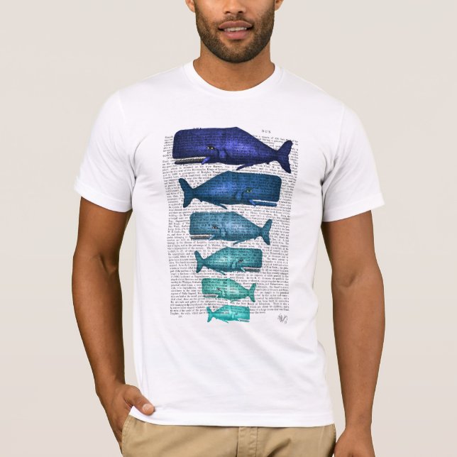 T-shirt Famille Blue Whale (Devant)