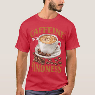 T-shirt Famille Caffeine And Kindness