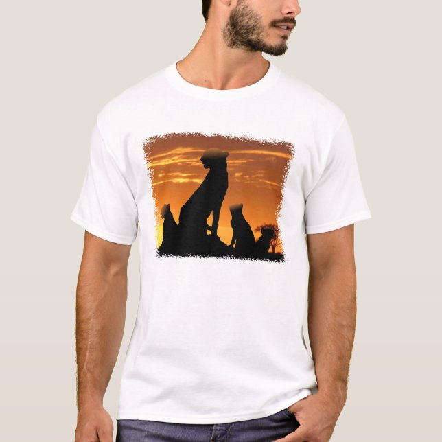 T-shirt Famille Cheetah (Devant)