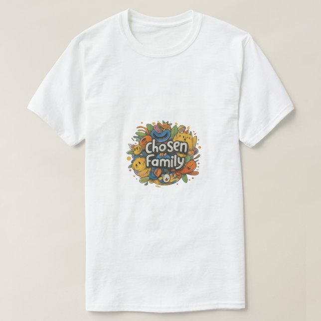 T-shirt "Famille choisie" (Design devant)