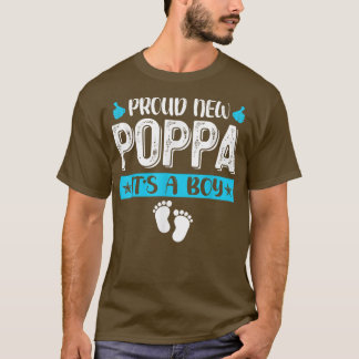 T-shirt Famille cool Fier Nouveau Poppa C'est un garçon Ge