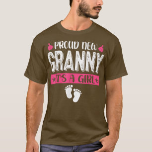 T-shirt Famille cool Fière Nouvelle mamie C'est une fille
