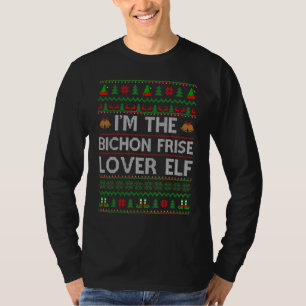 T-shirt Famille Correspondant Laid Bichon Frise Elf Christ