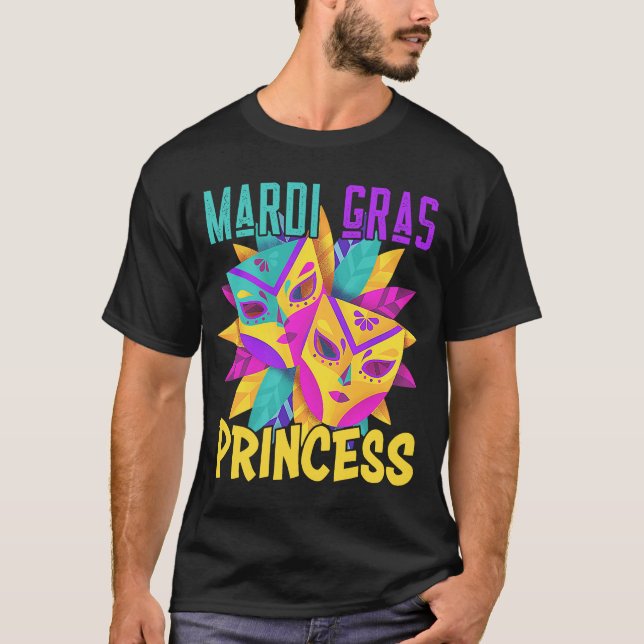 T-shirt Famille Correspondant Mardi Gras Princesse Carnava (Devant)