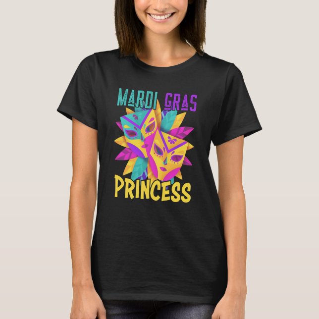T-shirt Famille Correspondant Mardi Gras Princesse Carnava (Devant)